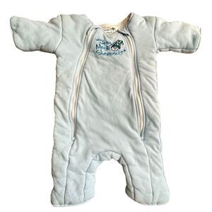 Baby Merlin's Magic Sleepsuit Large Blue 6-9M Double Zip